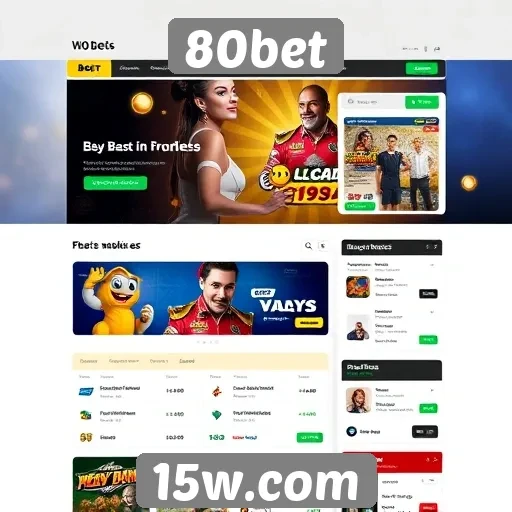 Usabilidade e design do site 80bet